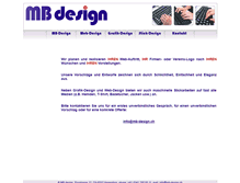 Tablet Screenshot of mb-design.ch